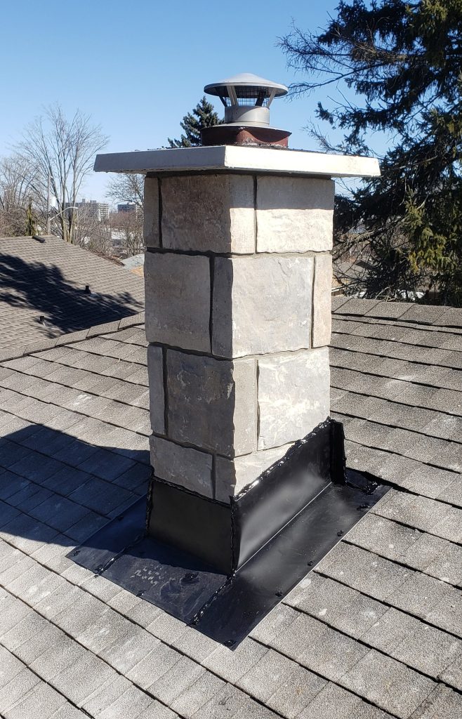 Repair masonry chimney